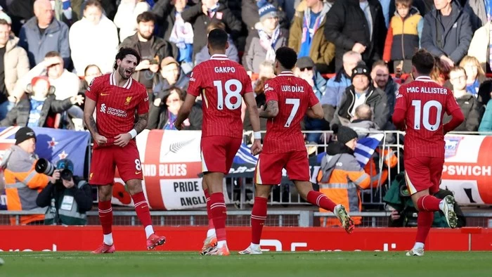 Liverpool Vs Ipswich: The Reds Unggul 3-0 di Babak Pertama