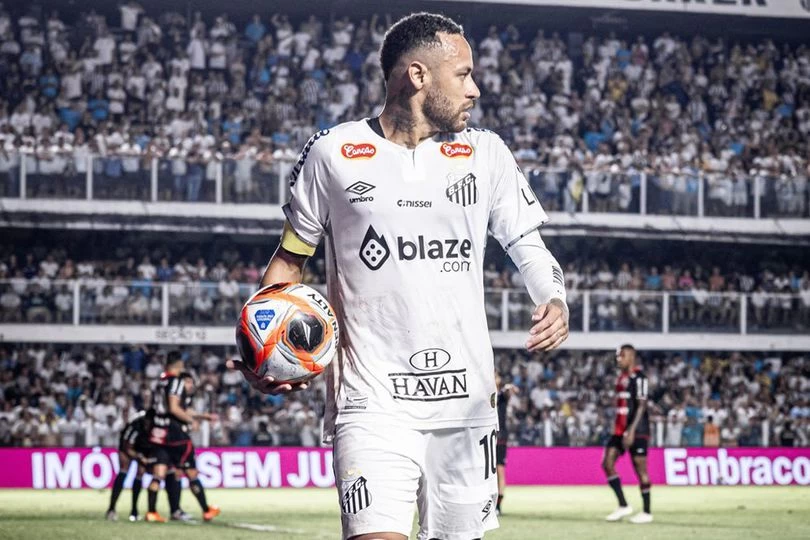 Neymar Melepas 7 Shot, Santos Imbang 1-1 Lawan 10 Pemain Botafogo 